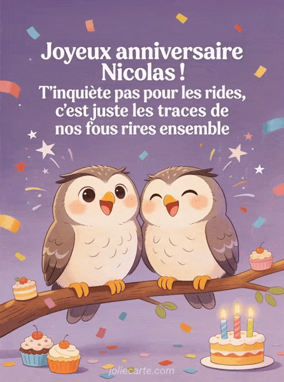 Joyeux anniversaire Nicolas - Joyeux anniversaire nicolas rigolo