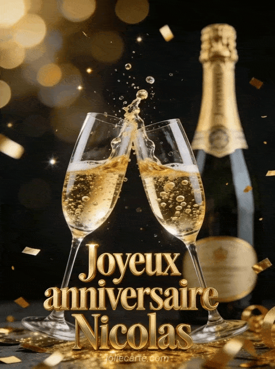 Joyeux anniversaire Nicolas - Joyeux anniversaire nicolas champagne