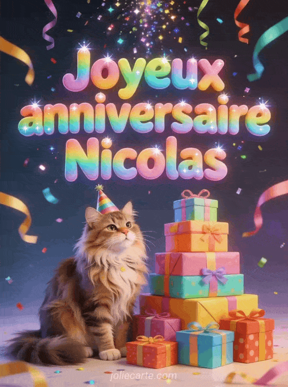 Joyeux anniversaire Nicolas - Joyeux anniversaire nicolas gif