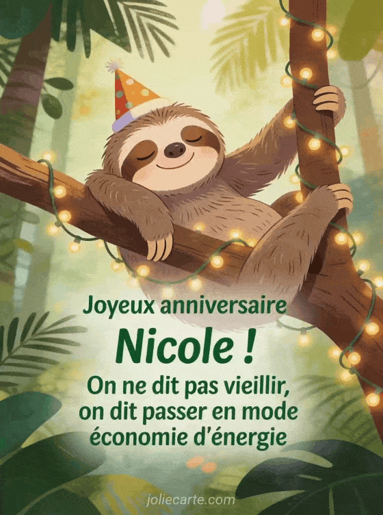 Joyeux anniversaire Nicole - Nicole humour