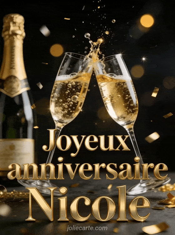 Joyeux anniversaire Nicole - Joyeux anniversaire nicole champagne