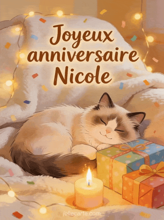 Joyeux anniversaire Nicole - Joyeux anniversaire nicole gif