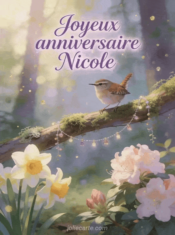 Joyeux anniversaire Nicole - Carte joyeux anniversaire nicole