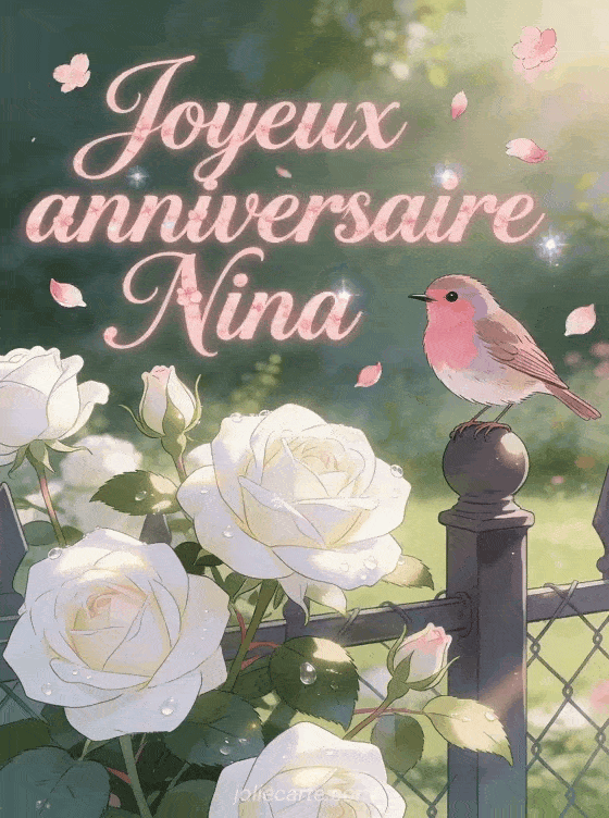 Joyeux anniversaire Nina - Joyeux anniversaire nina fleurs