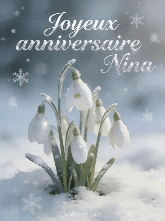 Joyeux anniversaire Nina - Carte joyeux anniversaire nina