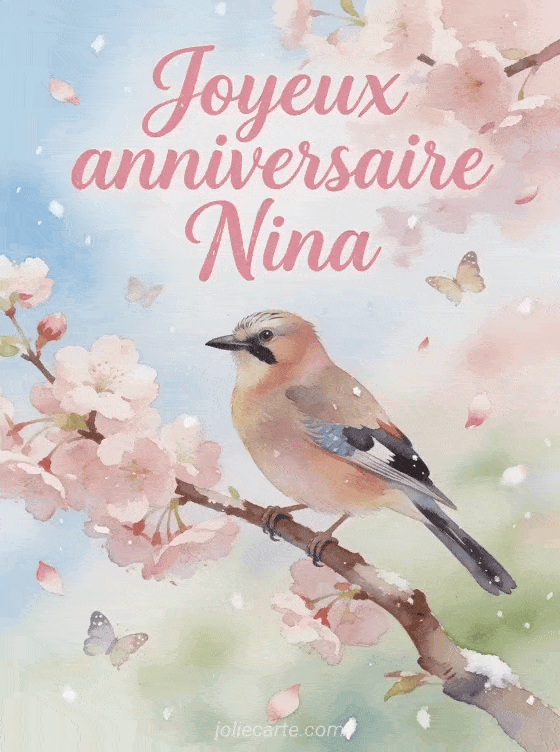 Joyeux anniversaire Nina - Joyeux anniversaire nina gif anime