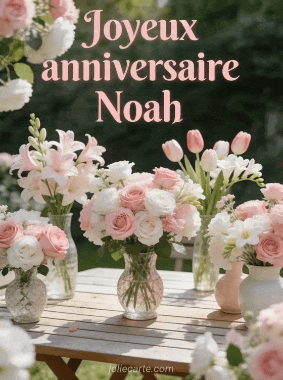 Joyeux anniversaire Noah - Joyeux anniversaire noah fleurs
