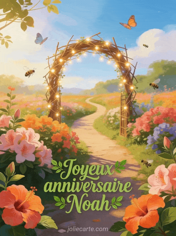 Joyeux anniversaire Noah - Joyeux anniversaire noah fleurs