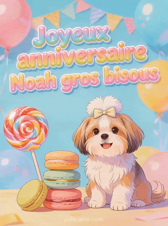 Joyeux anniversaire Noah - Joyeux anniversaire noah gros bisous