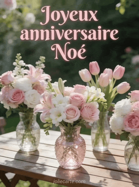 Joyeux anniversaire Noé - Joyeux anniversaire noe fleurs
