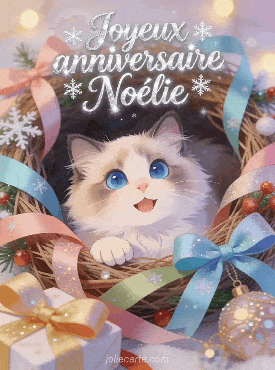 Joyeux anniversaire Noélie - Joyeux anniversaire noelie gif anime