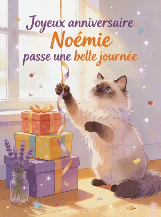 Joyeux anniversaire Noémie - Joyeux anniversaire noemie chat