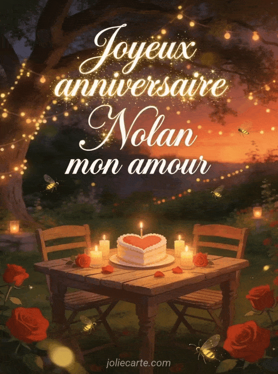 Joyeux anniversaire Nolan - Joyeux anniversaire nolan mon amour