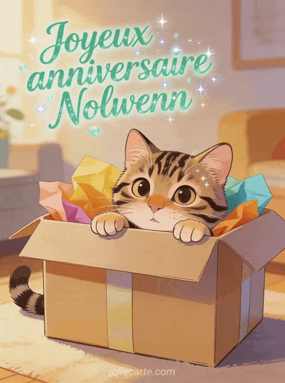Joyeux anniversaire Nolwenn - Carte joyeux anniversaire nolwenn gratuite