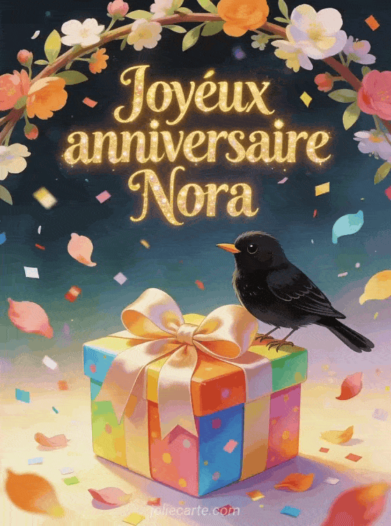 Joyeux anniversaire Nora - Carte joyeux anniversaire nora