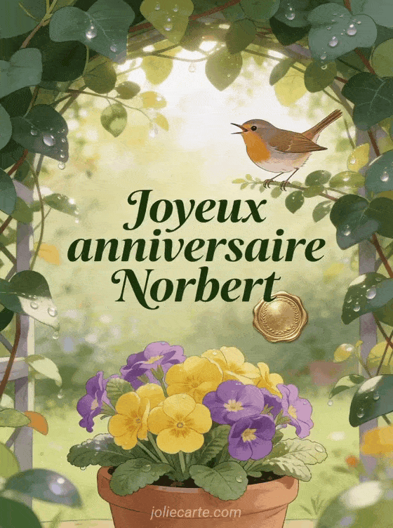 Joyeux anniversaire Norbert - Joyeux anniversaire norbert fleurs