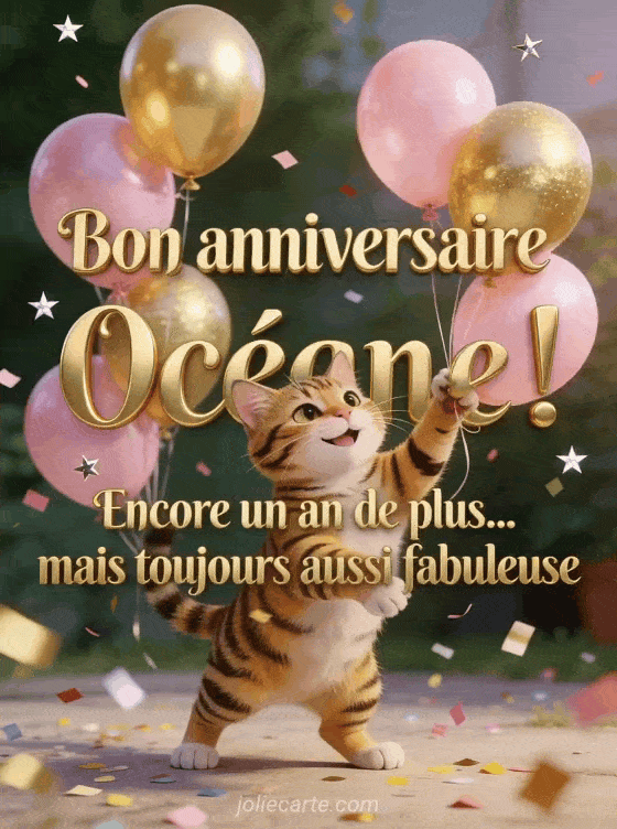 Joyeux anniversaire Oceane - Bon anniversaire oceane