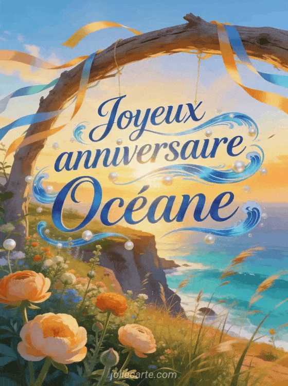 Joyeux anniversaire Océane - Joyeux anniversaire oceane fleurs