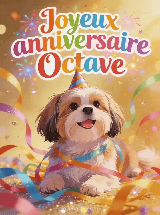 Joyeux anniversaire Octave - Joyeux anniversaire octave gif anime