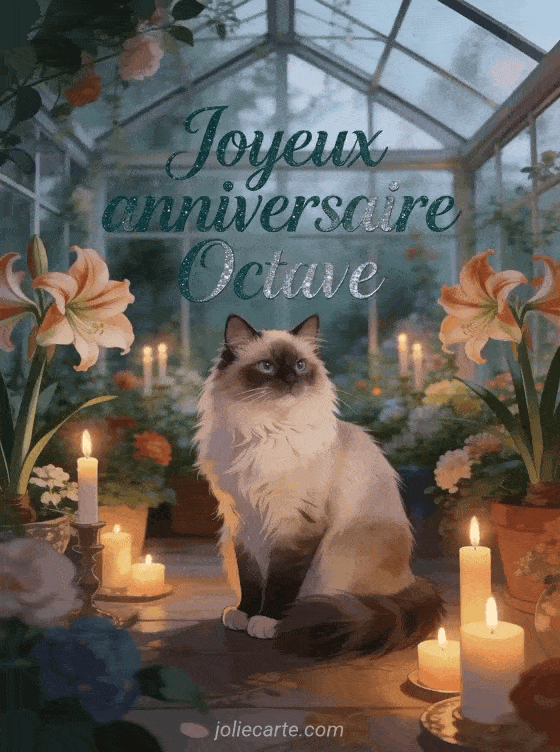 Joyeux anniversaire Octave - Carte joyeux anniversaire octave gratuite