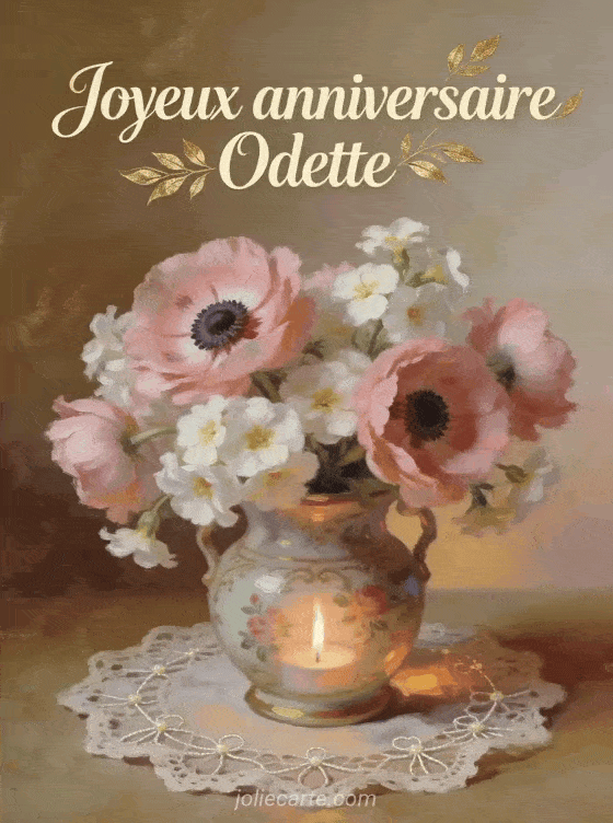 Joyeux anniversaire Odette - Joyeux anniversaire odette fleurs