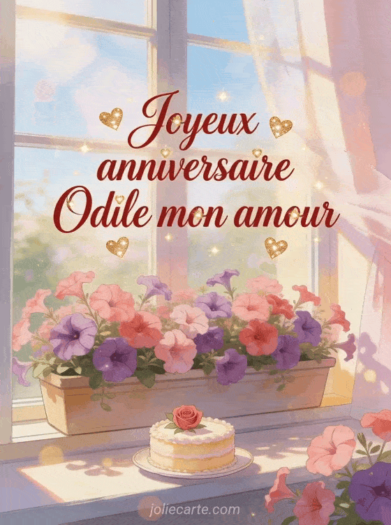 Joyeux anniversaire Odile - Joyeux anniversaire odile mon amour