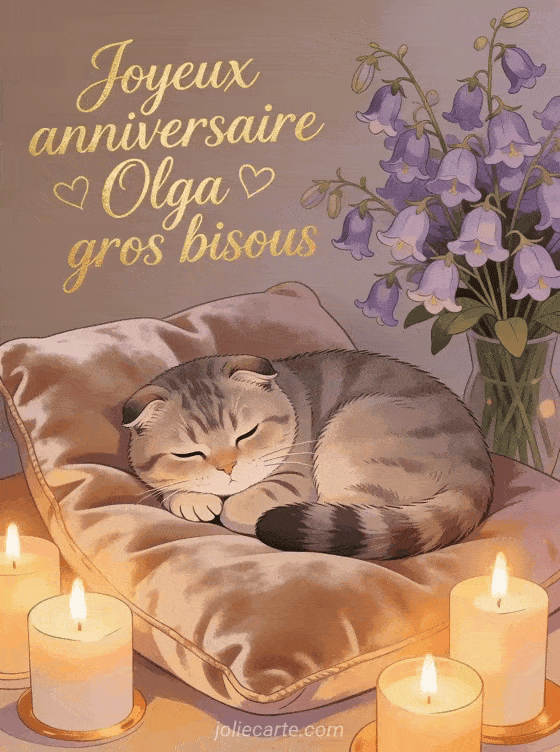 Joyeux anniversaire Olga - Joyeux anniversaire olga gros bisous