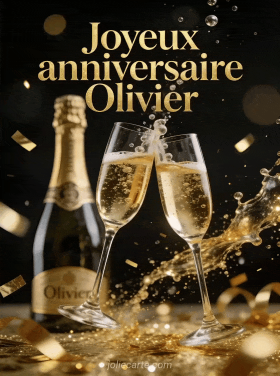 Joyeux anniversaire Olivier - Joyeux anniversaire olivier champagne