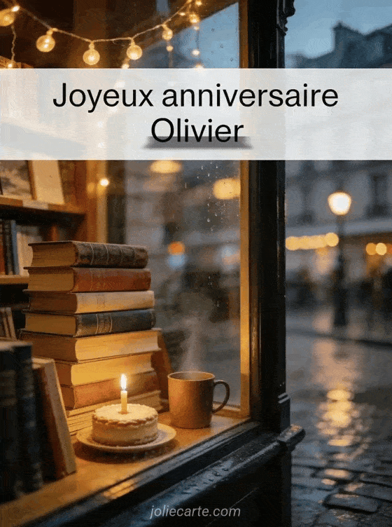 Joyeux anniversaire Olivier - Carte joyeux anniversaire olivier gratuite