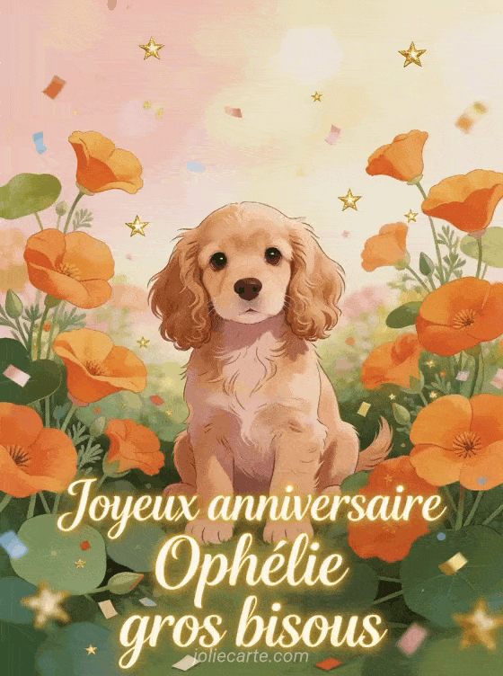 Joyeux anniversaire Ophélie - Joyeux anniversaire ophelie gros bisous