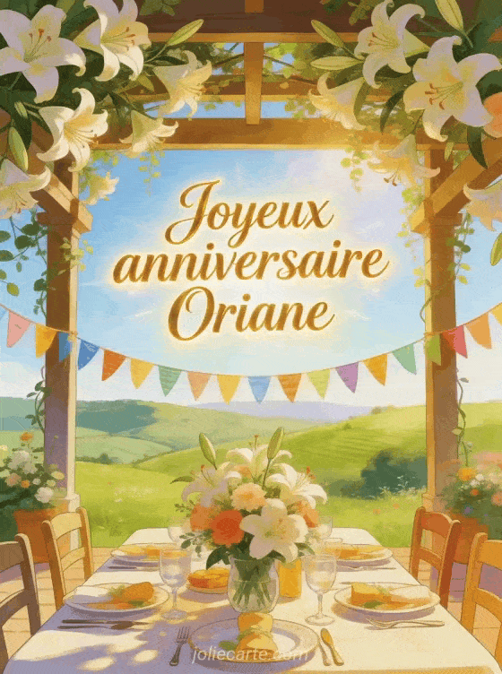 Joyeux anniversaire Oriane - Joyeux anniversaire oriane image