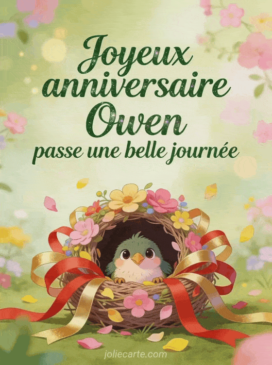 Joyeux anniversaire Owen - Carte joyeux anniversaire owen
