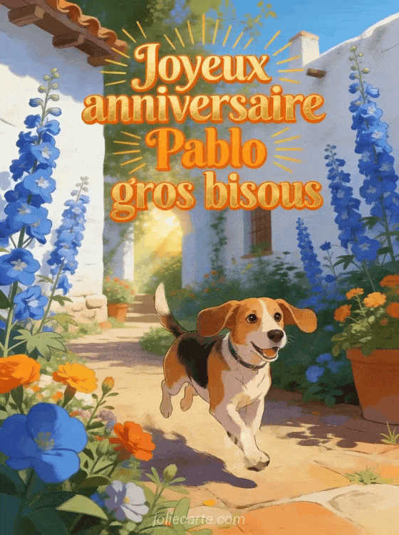 Joyeux anniversaire Pablo - Joyeux anniversaire pablo gros bisous