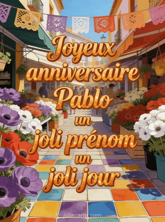 Joyeux anniversaire Pablo - Joyeux anniversaire pablo image
