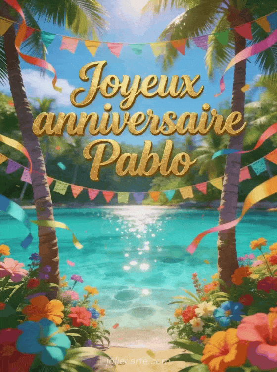 Joyeux anniversaire Pablo - Joyeux anniversaire pablo gif