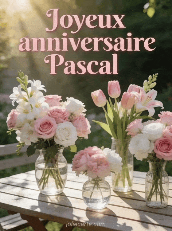 Joyeux anniversaire Pascal - Joyeux anniversaire pascal fleurs