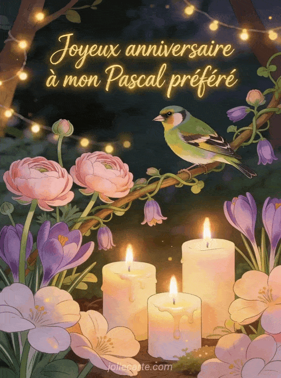 Joyeux anniversaire Pascal - Carte joyeux anniversaire pascal