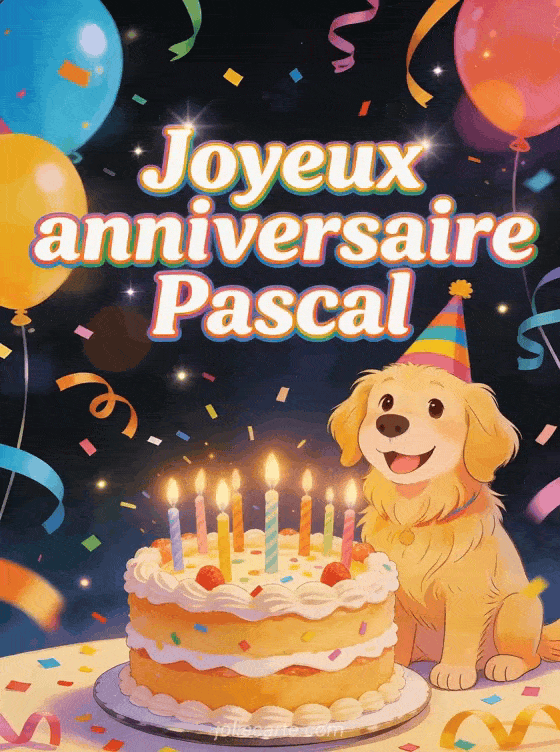 Joyeux anniversaire Pascal - Carte joyeux anniversaire pascal gratuite