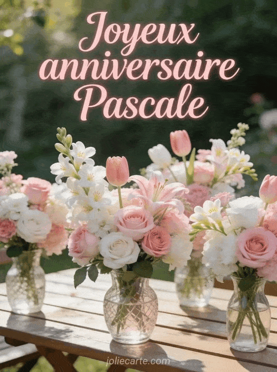 Joyeux anniversaire Pascale - Pascale fleurs