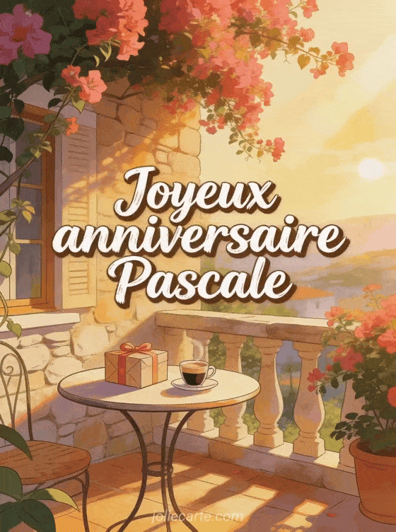 Joyeux anniversaire Pascale - Carte joyeux anniversaire pascale