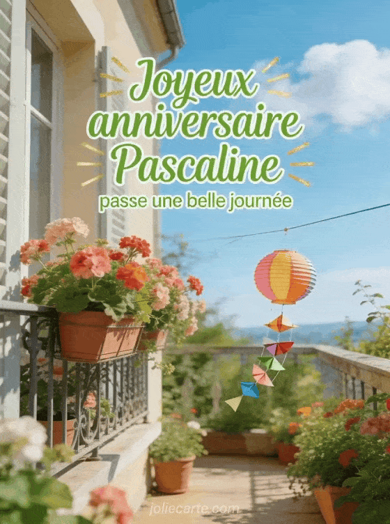 Joyeux anniversaire Pascaline - Carte joyeux anniversaire pascaline