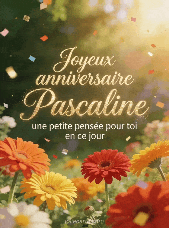 Joyeux anniversaire Pascaline - Carte joyeux anniversaire pascaline gratuite