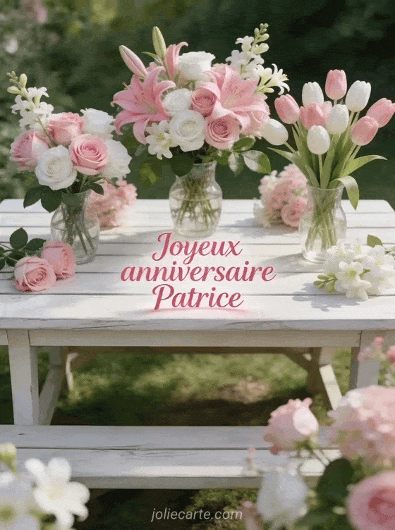 Joyeux anniversaire Patrice - Patrice fleurs