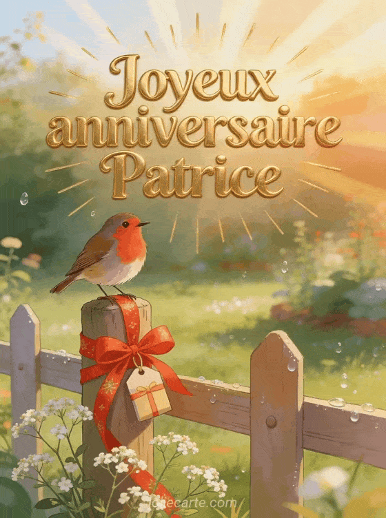Joyeux anniversaire Patrice - Joyeux anniversaire patrice gif