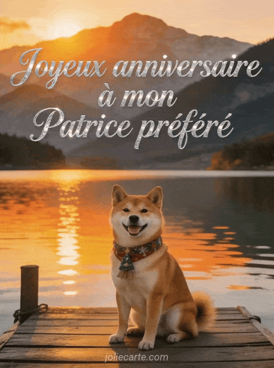 Joyeux anniversaire Patrice - Carte joyeux anniversaire patrice