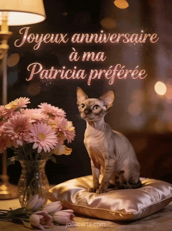Joyeux anniversaire Patricia - Carte joyeux anniversaire patricia