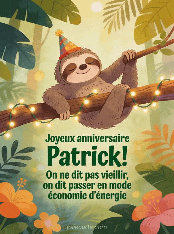 Joyeux anniversaire Patrick - Joyeux anniversaire patrick humour