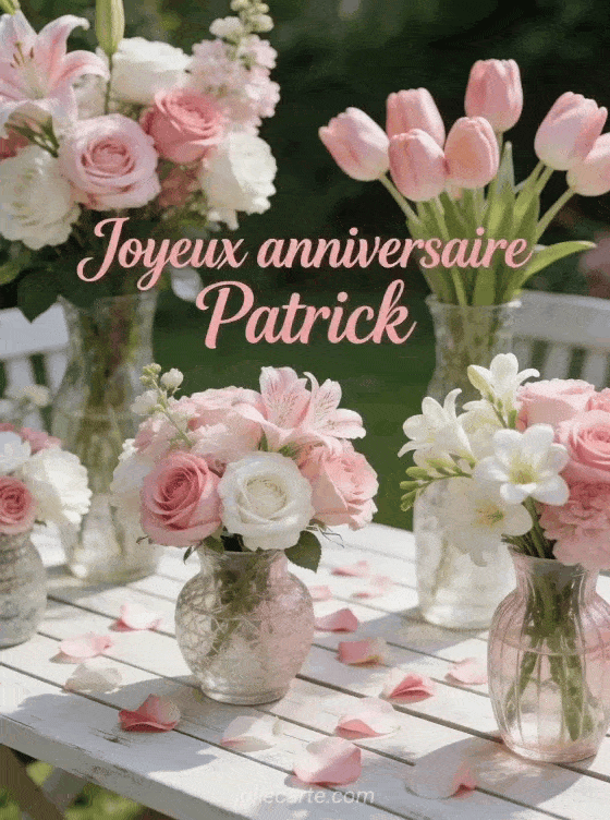 Joyeux anniversaire Patrick - Joyeux anniversaire patrick fleurs