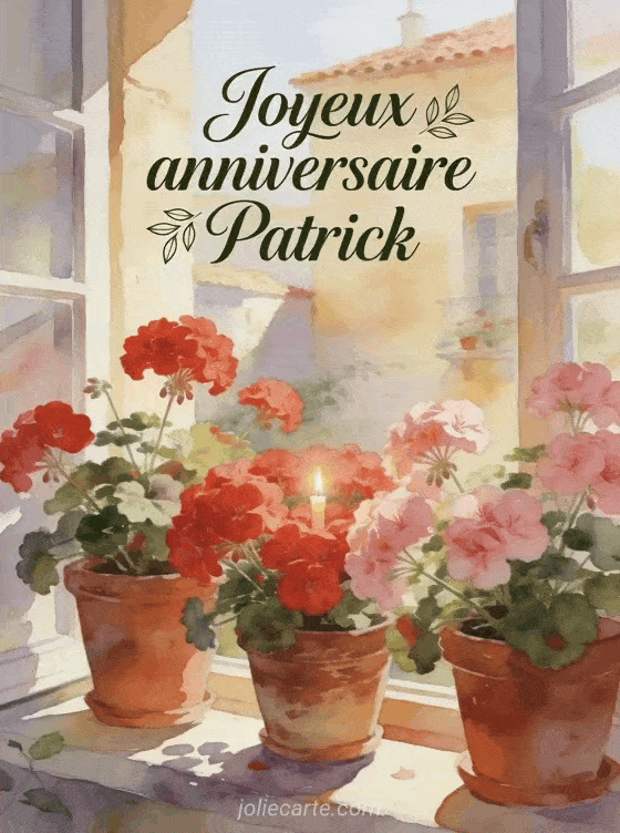Joyeux anniversaire Patrick - Joyeux anniversaire patrick fleurs