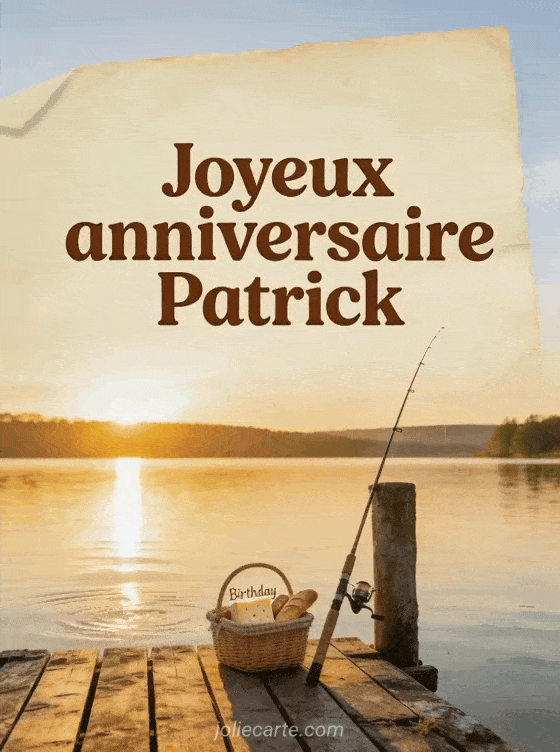 Joyeux anniversaire Patrick - Carte joyeux anniversaire patrick
